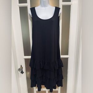 Peter Nygard Black Midi Dress